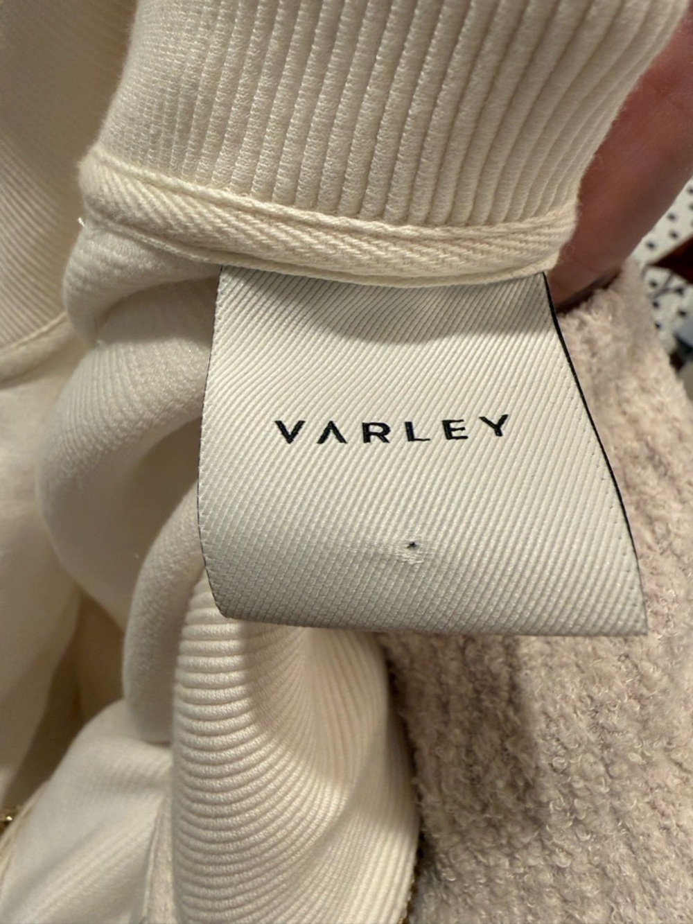 $130 Varley Cream Half-Zip Pullover Sweater - Picture 8 of 8